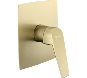 1-way built-in single lever shower mixer Brushed Gold Kloe